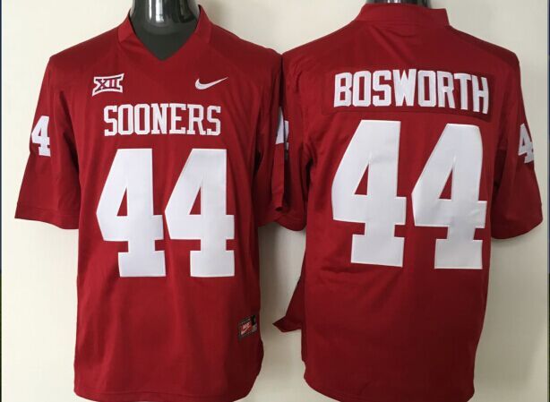 NCAA Youth Oklahoma Sooners Red #44 Bosworth red jerseys->youth ncaa jersey->Youth Jersey